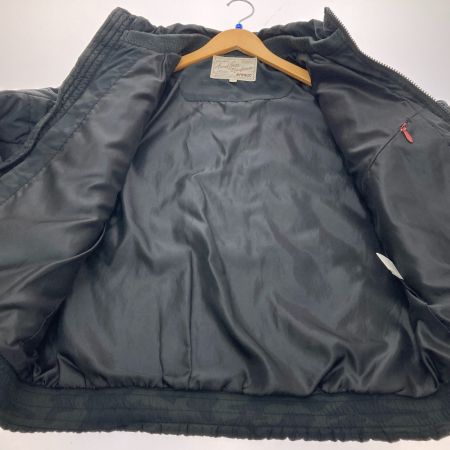  AVIREX アビレックス フライトジャケット CAMO SAME COLOR USAF JACK 刺繍 カモ柄  6172131 ブラック Ｌサイズ