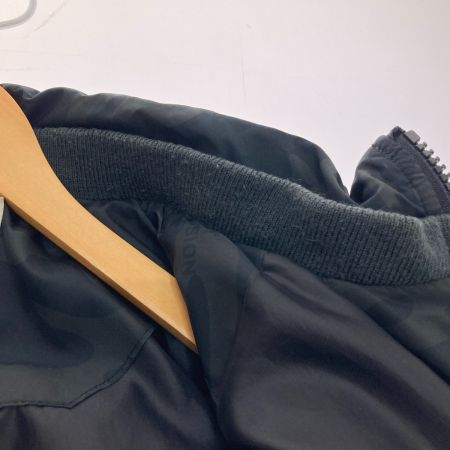  AVIREX アビレックス フライトジャケット CAMO SAME COLOR USAF JACK 刺繍 カモ柄  6172131 ブラック Ｌサイズ