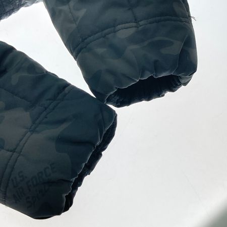  AVIREX アビレックス フライトジャケット CAMO SAME COLOR USAF JACK 刺繍 カモ柄  6172131 ブラック Ｌサイズ