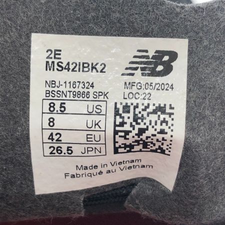  NEW BALANCE ニュー・バランス フットサル インドア サッカートレーニングシューズ 26.5cm MS421BK2 ブラック