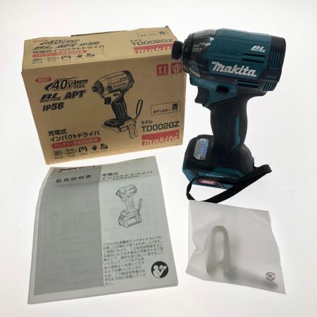  MAKITA マキタ 充電式インパクトドライバ 40V TD002GZ 青