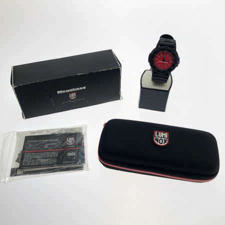  LUMINOX ルミノックス メガバス エディション ロッソコルサ 腕時計 ブラック/レッド