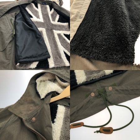  FRED PERRY フレッドペリ モッズコート インナーボア Sサイズ F2277 カーキ