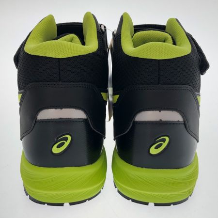  asics アシックス ワーキングシューズ 作業用靴 27.5cm 1273A076-001 ブラック×ネオンライム