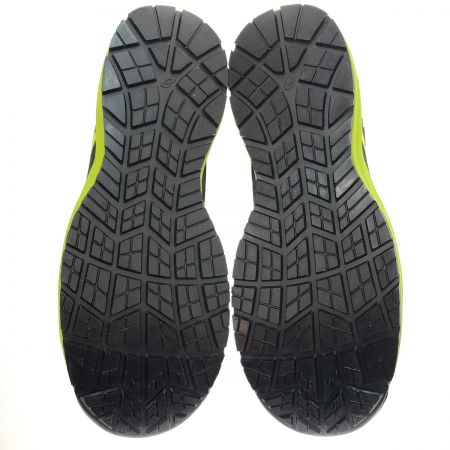  asics アシックス ワーキングシューズ 作業用靴 27.5cm 1273A076-001 ブラック×ネオンライム