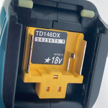  MAKITA マキタ 充電式インパクトドライバ　18V　1.5Ah TD146DWHX ブルー