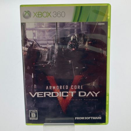   XBOX360　ゲームソフト　アーマードコア ヴァーディクトデイ