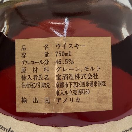  Blanton ブラントン バーボンウイスキー 宝酒造 750ml 46.5％ 未開栓