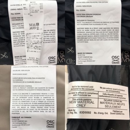  osc cross ダウンジャケット ボーモント XSサイズ M41CX ブラック