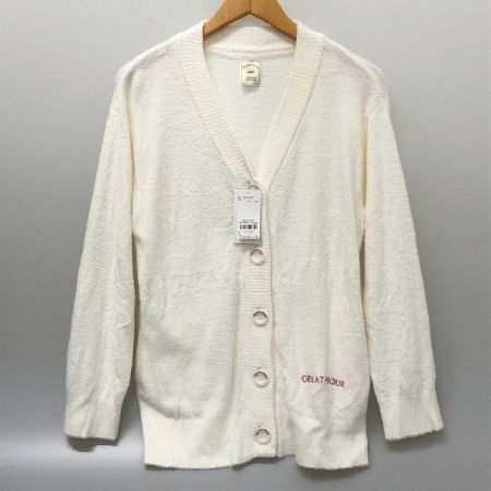  gelato pique ジェラートピケ ウォッシャブルスムーズィーカーディガン フリーサイズ PWNT234029 ホワイト