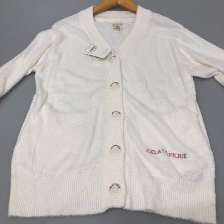  gelato pique ジェラートピケ ウォッシャブルスムーズィーカーディガン フリーサイズ PWNT234029 ホワイト