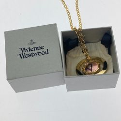 □□ Vivienne Westwood ヴィヴィアン・ウエストウッド オーブネックレス ゴールド×ピンク Bランク