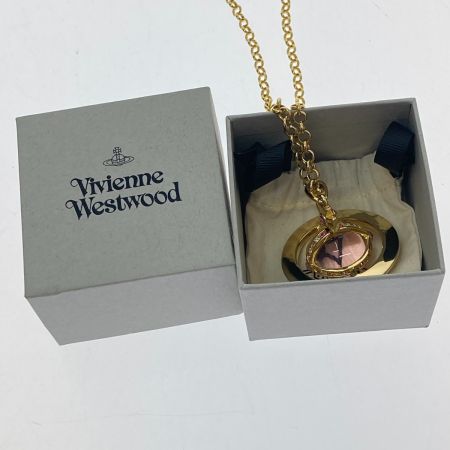  Vivienne Westwood ヴィヴィアン・ウエストウッド オーブネックレス ゴールド×ピンク