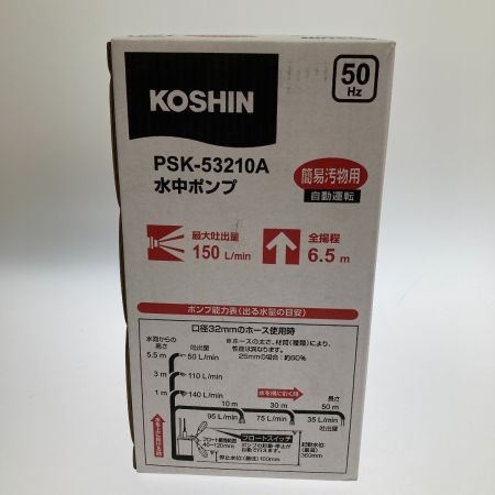  KOSHIN 簡易汚物用水中ポンプ PSK-53210A