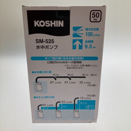  KOSHIN 清水用水中ポンプ SM-525