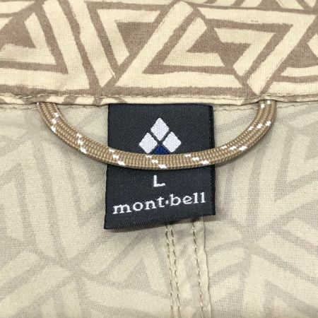  mont･bell モンベル O.D.プリントパーカ Lサイズ 1103310 ベージュ