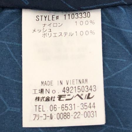  mont･bell モンベル ウインドブラスト プリントパーカ Lサイズ 1103330 ネイビー