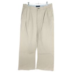 □□ TOMMY HILFIGER トミーヒルフィガー パンツ タックパンツ SIZE W35×L30  ベージュ Cランク