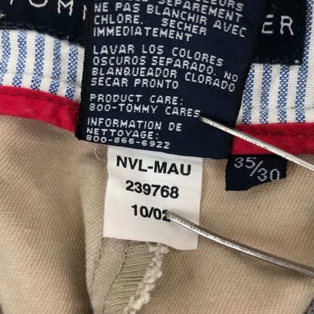  TOMMY HILFIGER トミーヒルフィガー パンツ タックパンツ SIZE W35×L30  ベージュ