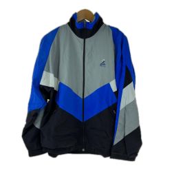 □□ 80s Tactel ジャケット ナイロンジャケット 古着 optiジッパー グレー×ブルー Cランク
