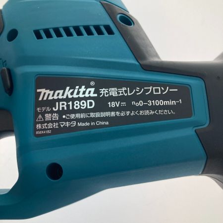  MAKITA マキタ 充電式レシプロソー18Ｖ　6.0Ａｈ JR189DRGX ブルー