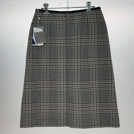  le.coeur blanc ルクールブラン チェックトラペーズスカート SIZE 38 3038044501 ブラック柄