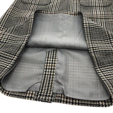  le.coeur blanc ルクールブラン チェックトラペーズスカート SIZE 38 3038044501 ブラック柄