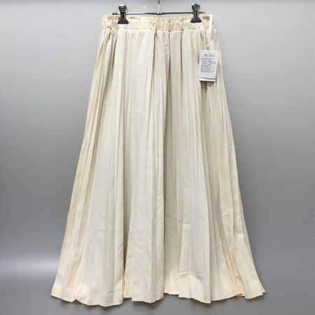  UNITED ARROWS ユナイテッドアローズ コーデュロイライク プリーツスカート フリーサイズ 1624-699-3757 ホワイト