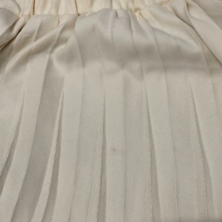  UNITED ARROWS ユナイテッドアローズ コーデュロイライク プリーツスカート フリーサイズ 1624-699-3757 ホワイト