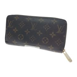 □□ LOUIS VUITTON ルイヴィトン モノグラム ジッピーウォレット 長財布 本体のみ M42616 ブラウン Cランク