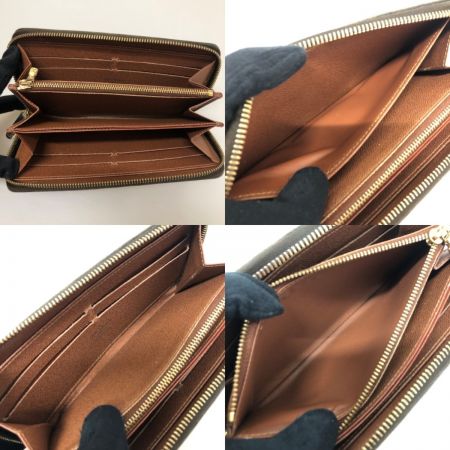  LOUIS VUITTON ルイヴィトン モノグラム ジッピーウォレット 長財布 本体のみ M42616 ブラウン