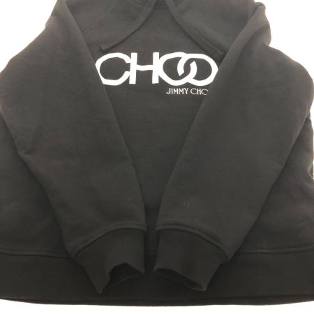  JIMMY CHOO ジミーチュウ センターロゴプルオーバースウェットパーカー Mサイズ J000151816 ブラック