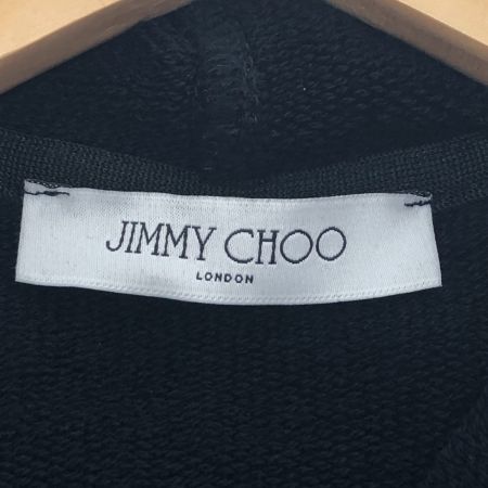  JIMMY CHOO ジミーチュウ センターロゴプルオーバースウェットパーカー Mサイズ J000151816 ブラック