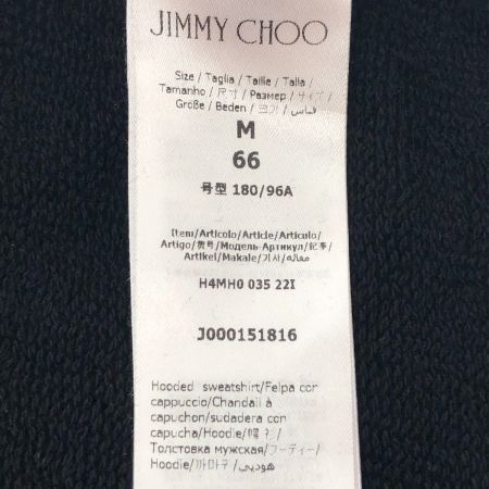  JIMMY CHOO ジミーチュウ センターロゴプルオーバースウェットパーカー Mサイズ J000151816 ブラック