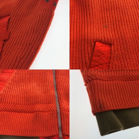  DIESEL ディーゼル ジャケット セーター XLサイズ A02855 オレンジ