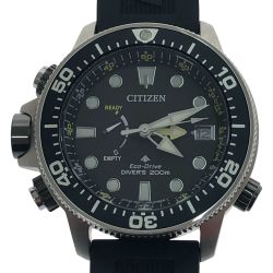 □□ CITIZEN シチズン 腕時計 プロマスターアクアランド エコドライブ 本体のみ J250-S115477 ブラック Bランク