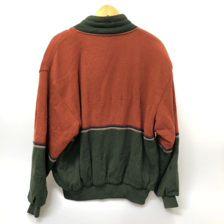  HARDY AMIES ブルゾン ニットブルゾン 古着 SIZE L R-52043-8 ブラウン