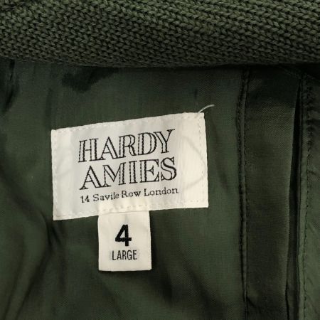  HARDY AMIES ブルゾン ニットブルゾン 古着 SIZE L R-52043-8 ブラウン