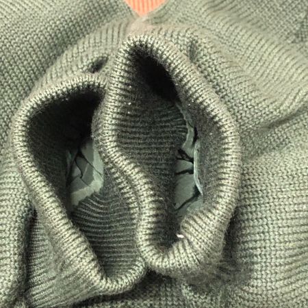  HARDY AMIES ブルゾン ニットブルゾン 古着 SIZE L R-52043-8 ブラウン