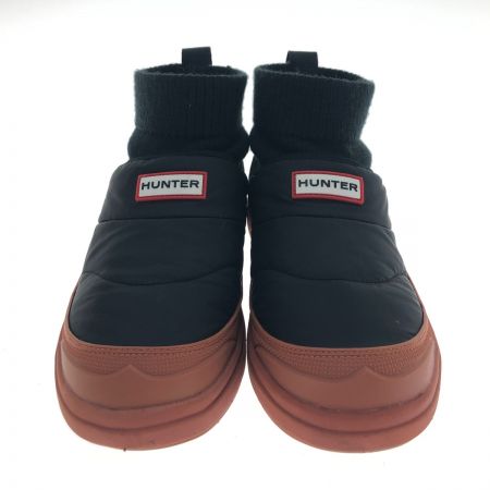  HUNTER ハンター イン/アウト ニッティド カフ スリッパー ブーツ UK6(25cm) WFS2265REN ブラック/リズミッククレイ