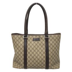 □□ GUCCI グッチ GGスプリーム トートバッグ 本体のみ 114288 ブラウン Cランク