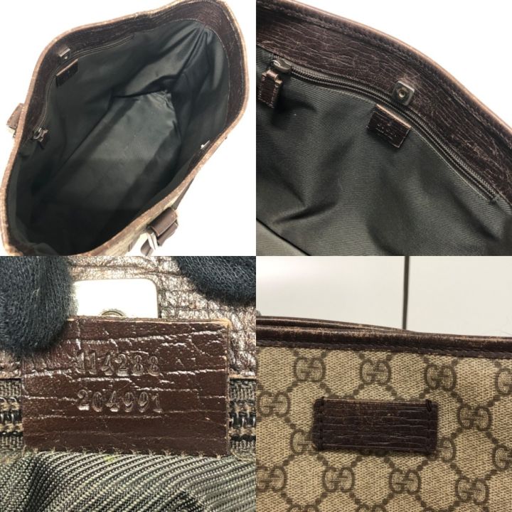 GUCCI グッチ GGスプリーム トートバッグ 本体のみ 114288 ブラウン