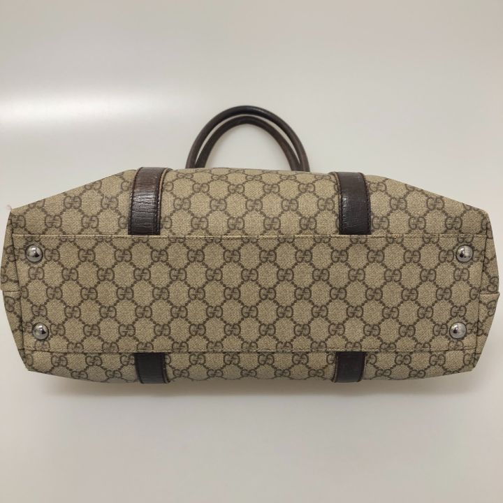 GUCCIトートバッグ 114288 本革 GGスプリーム GUCCI グッチ GGスプリーム トートバッグ 本体のみ 114288 ブラウン