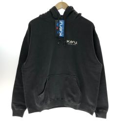 □□ KAVU マウンテンロゴパーカ Mサイズ 19823018001005 ブラック Aランク