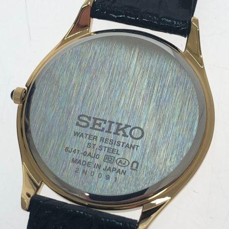  SEIKO セイコー 腕時計 ドルチェ クオーツ レザー 8J41-0AJ0