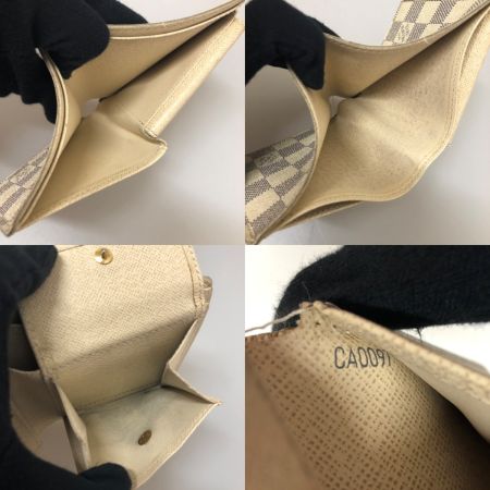  LOUIS VUITTON ルイヴィトン ダミエ・アズール ポルトフォイユ・マルコ 二つ折り財布 本体のみ N60018 アズール