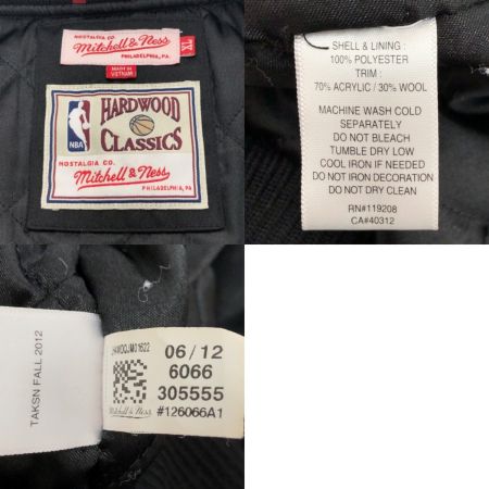 Mitchell&Ness スタジャン ジャケット XLサイズ ブラック