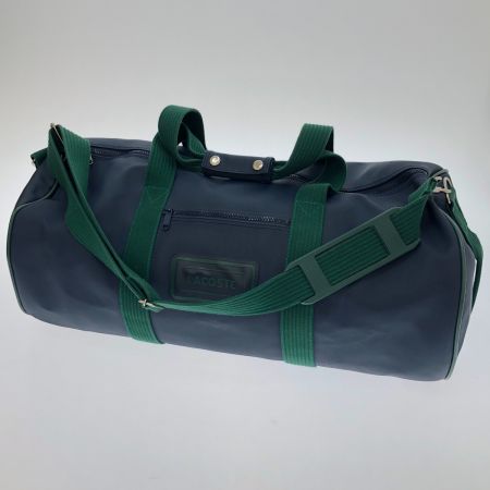  LACOSTE ラコステ ボストンバッグ ネイビー×グリーン