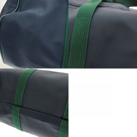  LACOSTE ラコステ ボストンバッグ ネイビー×グリーン