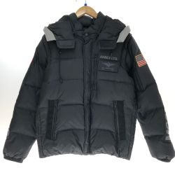 □□ AVIREX アビレックス ダウンジャケット ムーンランディング Lサイズ 6102181 ブラック Cランク